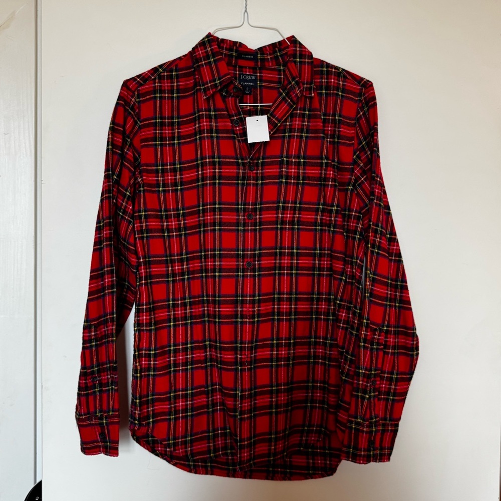 NWT J. Crew Classic Flannel